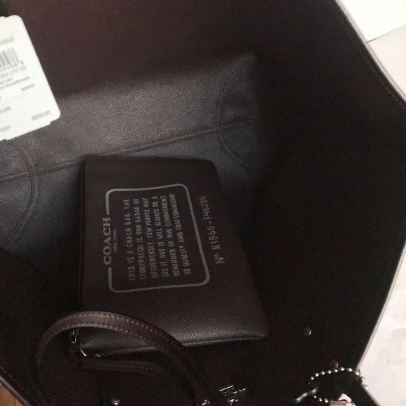 🌹🌸coach reversible tote shoulder bag/large - Picture 4 of 6